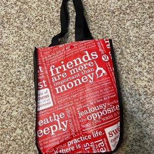 Lululemon RARE old red bag
